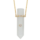 Moonstone Point Pendant Necklace
