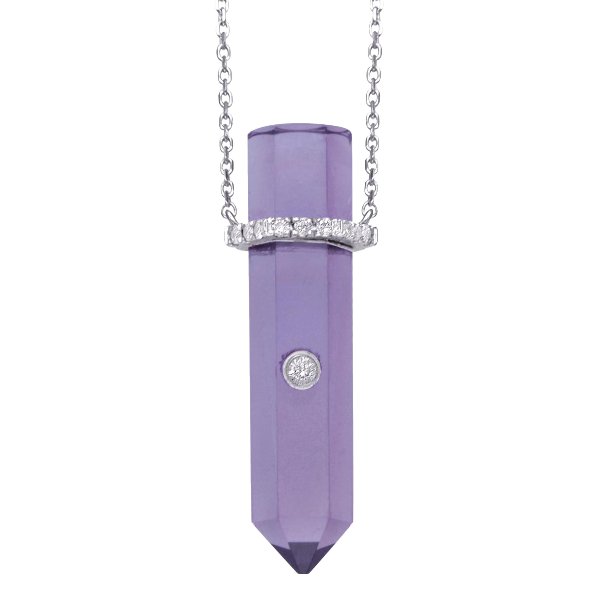 Amethyst Point Pendant Necklace