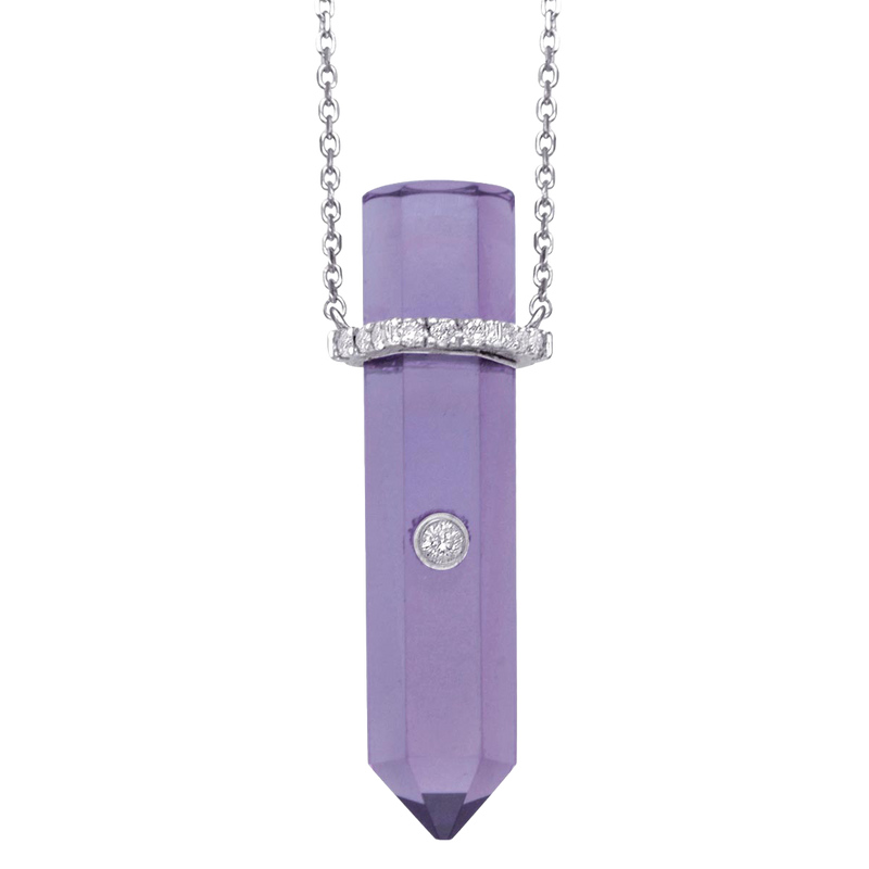 Amethyst Point Pendant Necklace