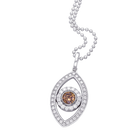 Evil Eye Diamond Pendant Necklace