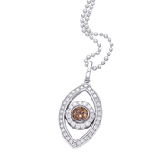 Evil Eye Diamond Pendant Necklace