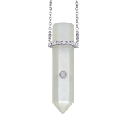 Moonstone Point Pendant Necklace