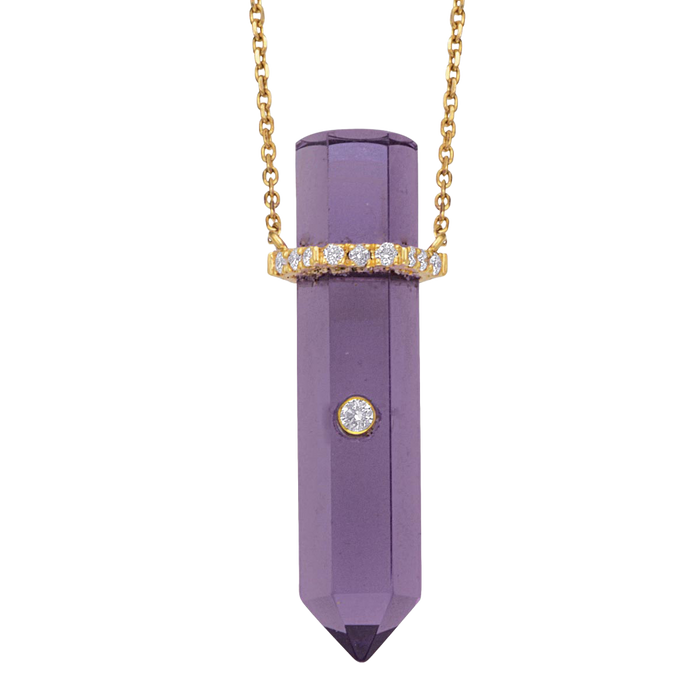 Amethyst Point Pendant Necklace