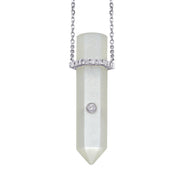 Moonstone Point Pendant Necklace