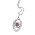 Evil Eye Diamond Pendant Necklace