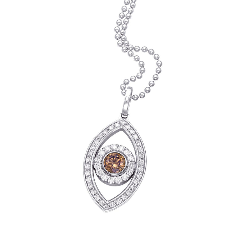 Evil Eye Diamond Pendant Necklace