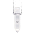 Clear Quartz Point Pendant Necklace