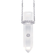 Clear Quartz Point Pendant Necklace
