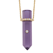 Amethyst Point Pendant Necklace